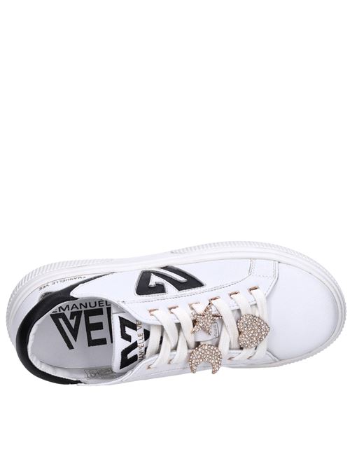 Sneakers in pelle EMANUELLE VEE | 423P-800-15-P003BIANCO-NERO